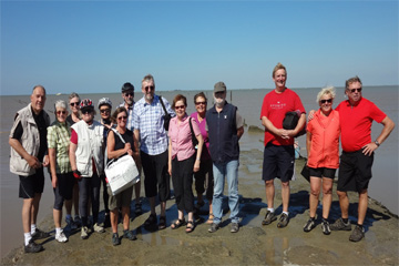 Gruppenbild auf der Landzunge (Foto: Ch. Buchbinder)