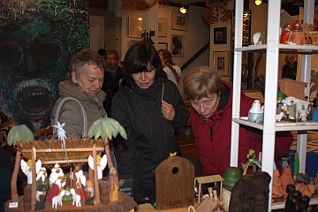 Auch der Weihnachtsmarkt wurde nicht ausgelassen