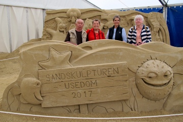 Urlaubsreise Usedom - Sandskulpturenausstellung bei Ahlbeck