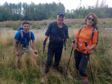 Wanderfreizeit mit Wolfgang Winter (2. v. l.)