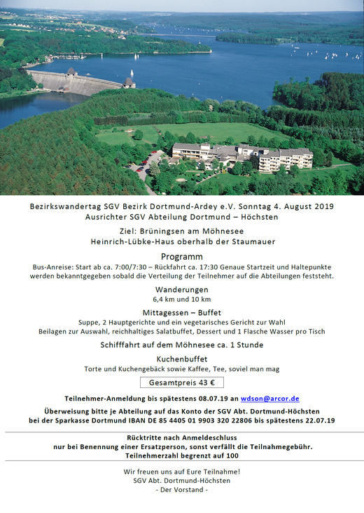 Bezirksevent am Möhnesee