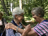 Große Freude beim Wiedersehen - auf Marlenes und Josefs Wanderung auf dem Wuppertaler Rundweg