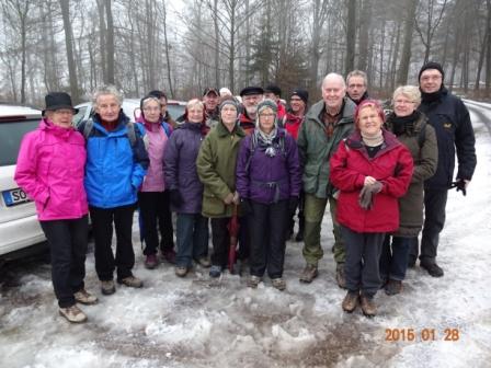 Wandergruppe Witting - Tagestour 28.01.2015 - Nuttlar/Altenbürener Mühle