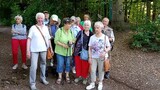 Senioren beim fröhlichen wandern