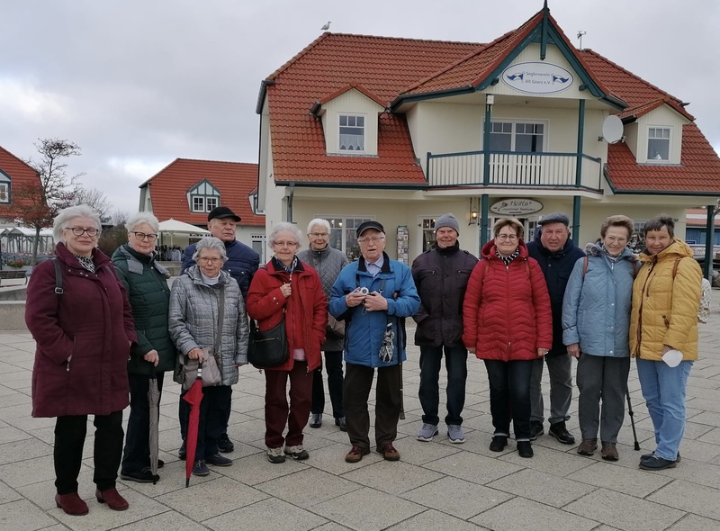 13.11.2021: Ausflug der SGV-Gruppe von Kühlungsborn an die Mecklenburgische Seenplatte, hier in Gaarz.