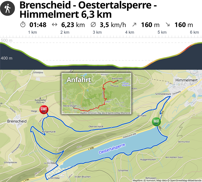 15. Juli 2025: An diesem Tag geht es mit Karin und Erich weitläufig um die Oestertalsperre.