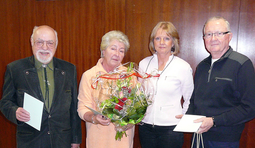 Jubilare Helga und Herbert Steinfort, Wolfgang Vignold