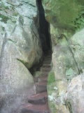 Die Treppe in den Fels
